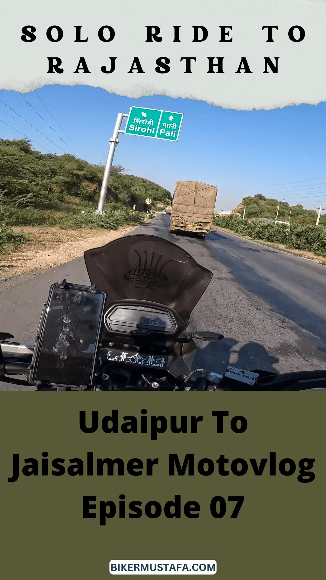 Rajasthan Ride Udaipur To Jaisalmer Motovlog Episode 07